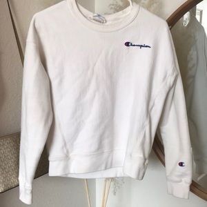 White champion sweater